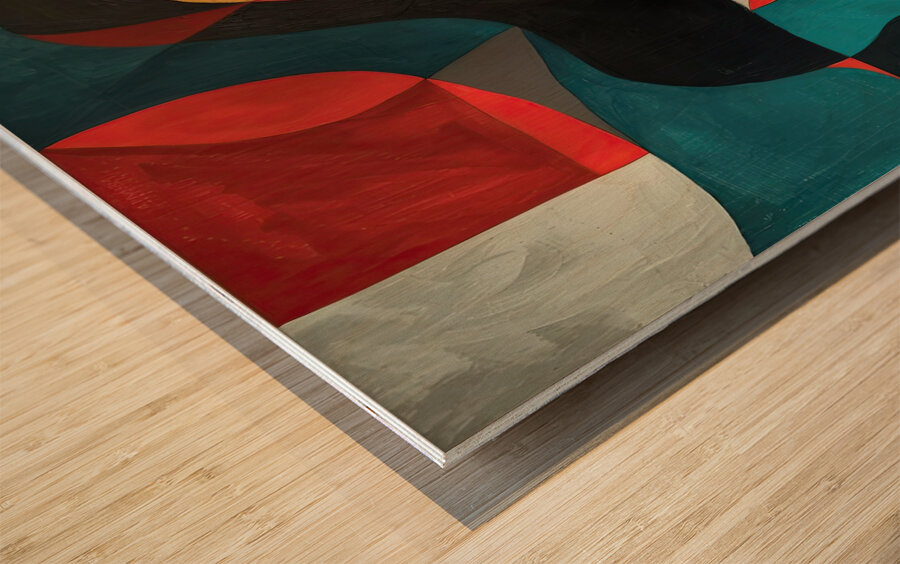 Abstract Dance 7892BC 45 Wood print