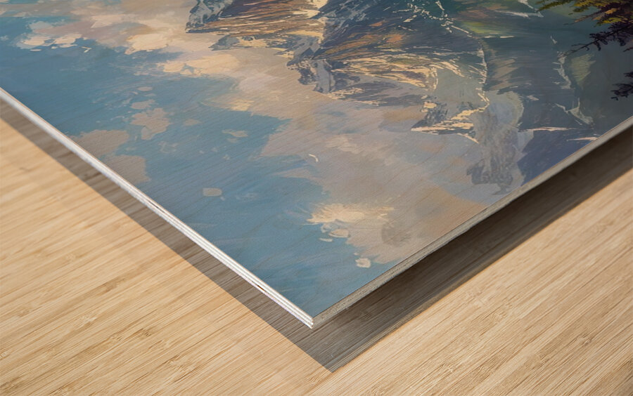 Alpine Valley Vista H29NJP 55 Wood print