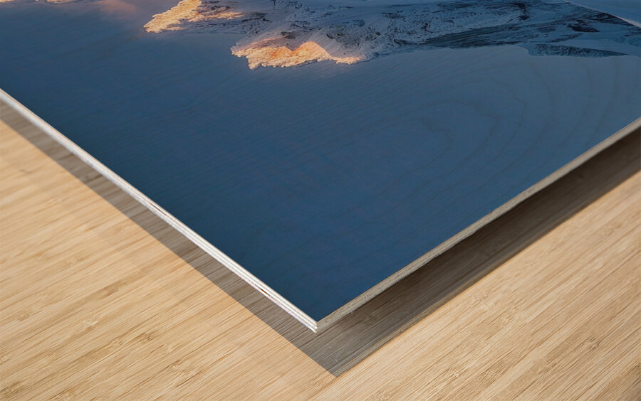 Alpine Glow Ascent Y29H7N 63 Wood print