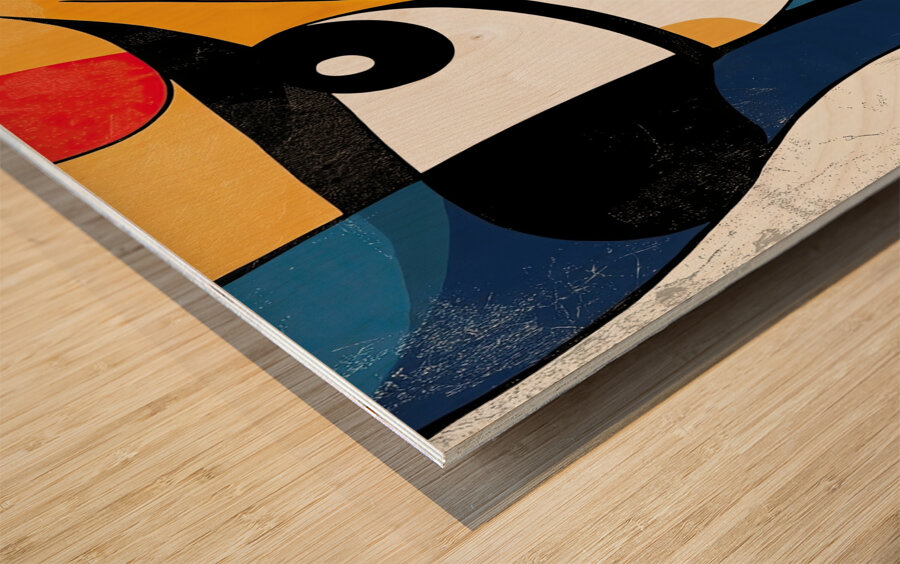 Abstract Visage K29H7N 47 Wood print