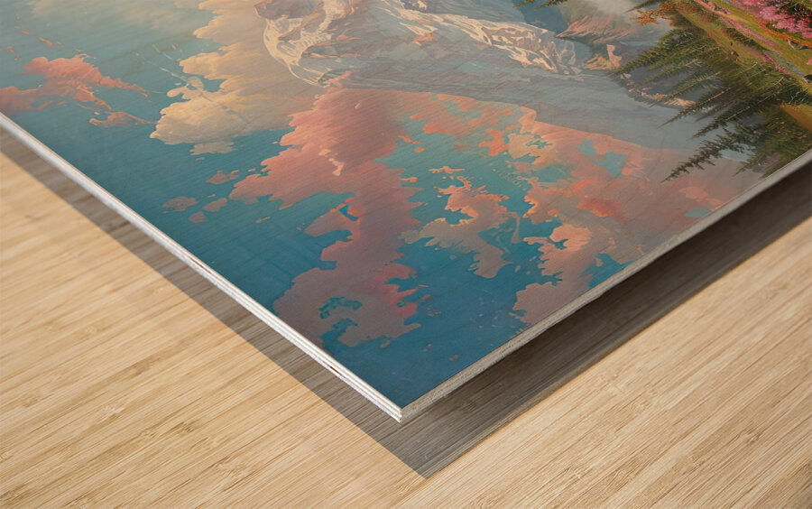 Alpine Bloom 7H29PZ 45 Wood print