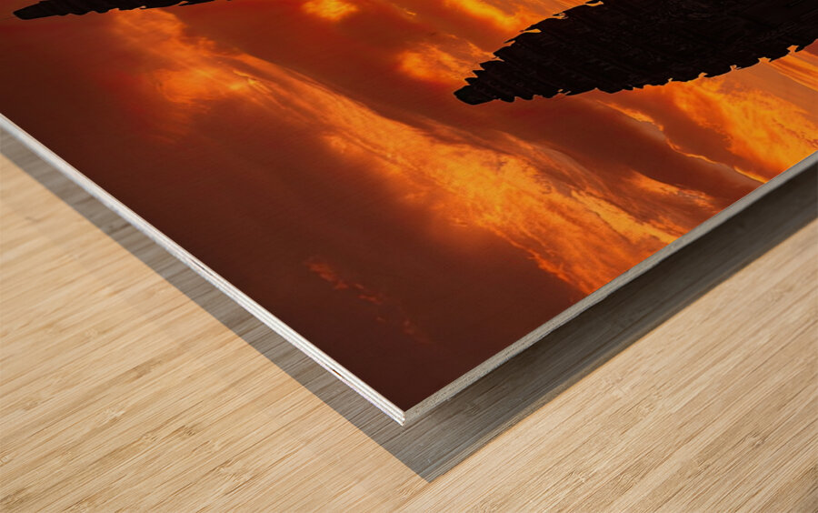 Angkor Wat Sunrise B2D98Z 45 Wood print