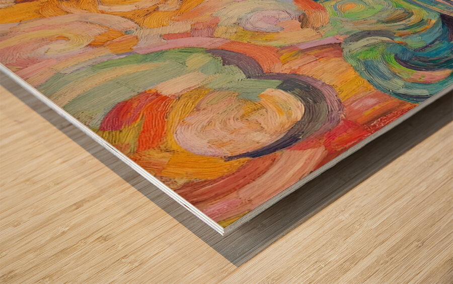 Apples and Swirls H29N5Z 55 Wood print