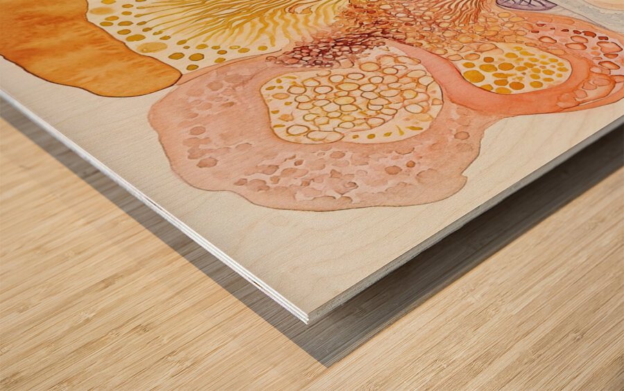 Arboreal Microcosm 7P3H2N 55 Wood print