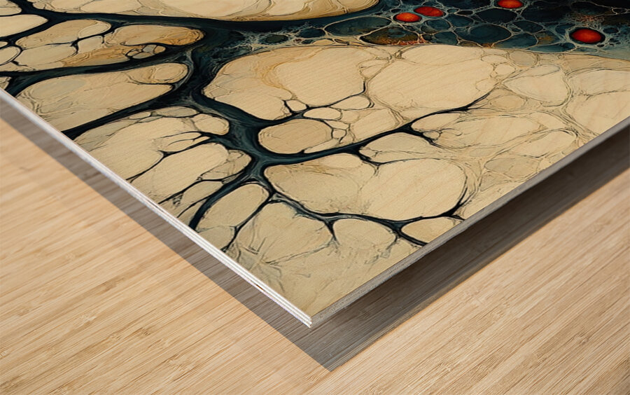 Arterial Bloom ZH329N 55 Wood print