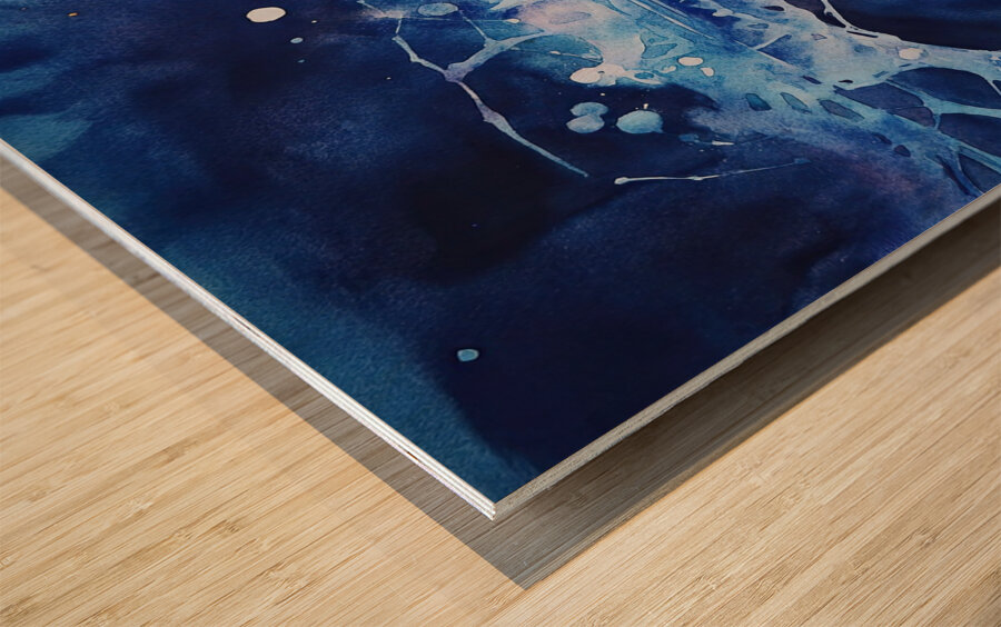 Atomic Dance Across Cosmos 7P9N8 58 Wood print