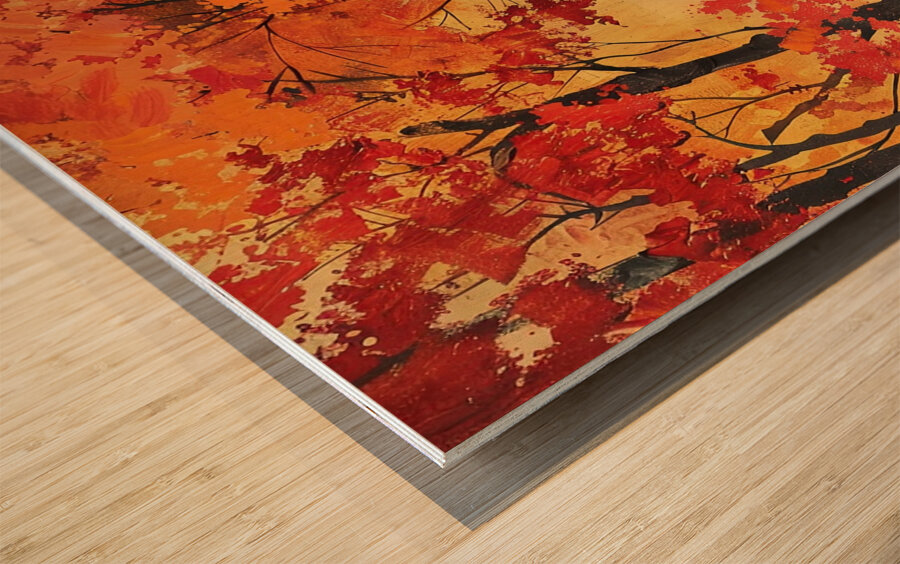 Autumn Embrace Y92H5N 51 Wood print