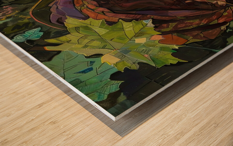 Autumn Muse N92H3P 65 Wood print