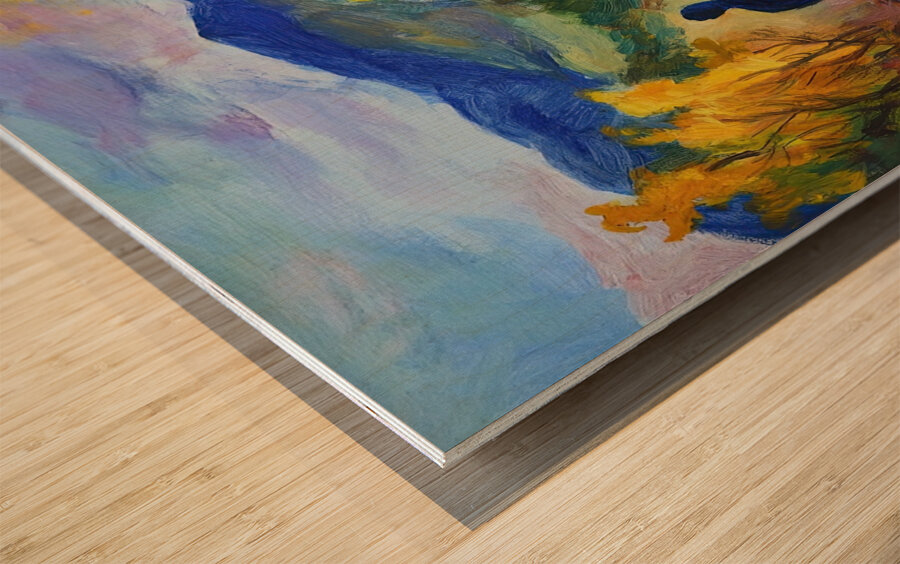 Autumn Path Homeward 29HJPZ 45 Wood print