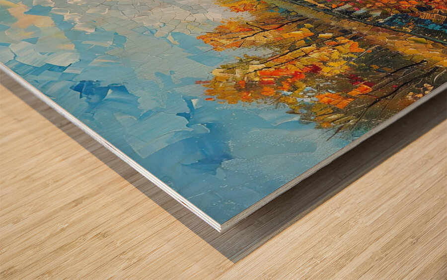 Autumn Reflection 8294HJ 45 Wood print