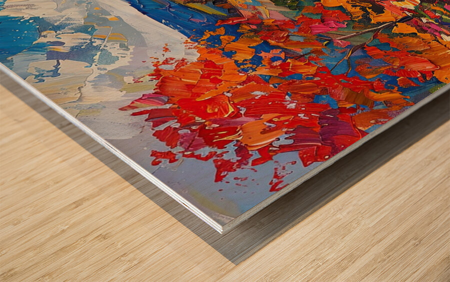 Autumn Vista Over Hills P23K8N 59 Wood print