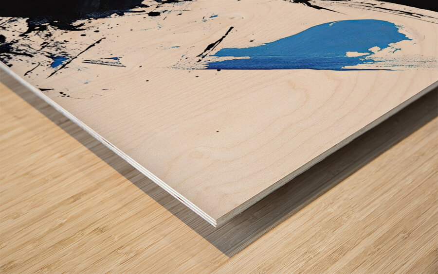 Azure Abyss Dance H3N2P9 58 Wood print