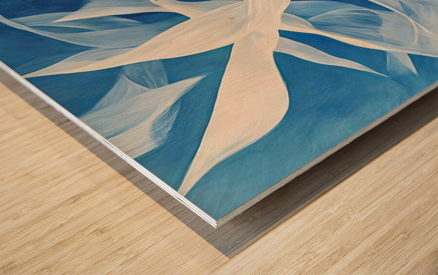 Azure Ascension Of Spirits J53H9N 57 Wood print