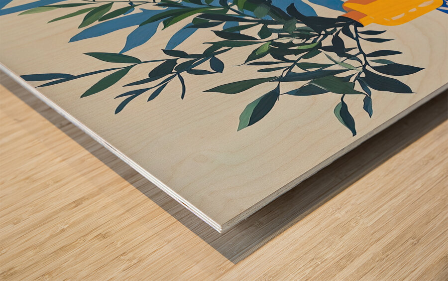 Azure Botanicals Still Life Y92H7D 60 Wood print