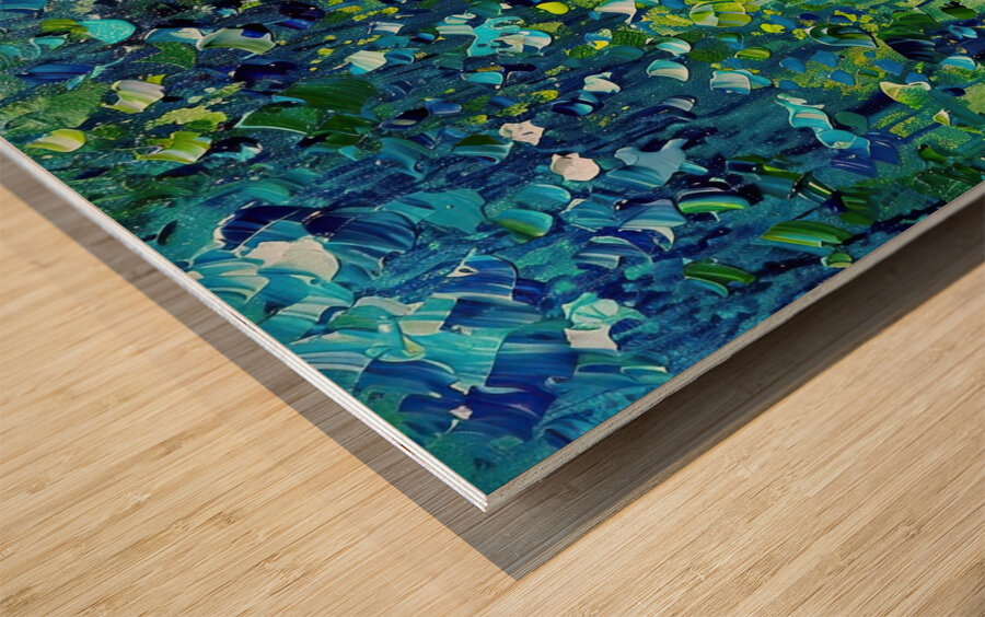 Azure Cascade NHB92J 60 Wood print