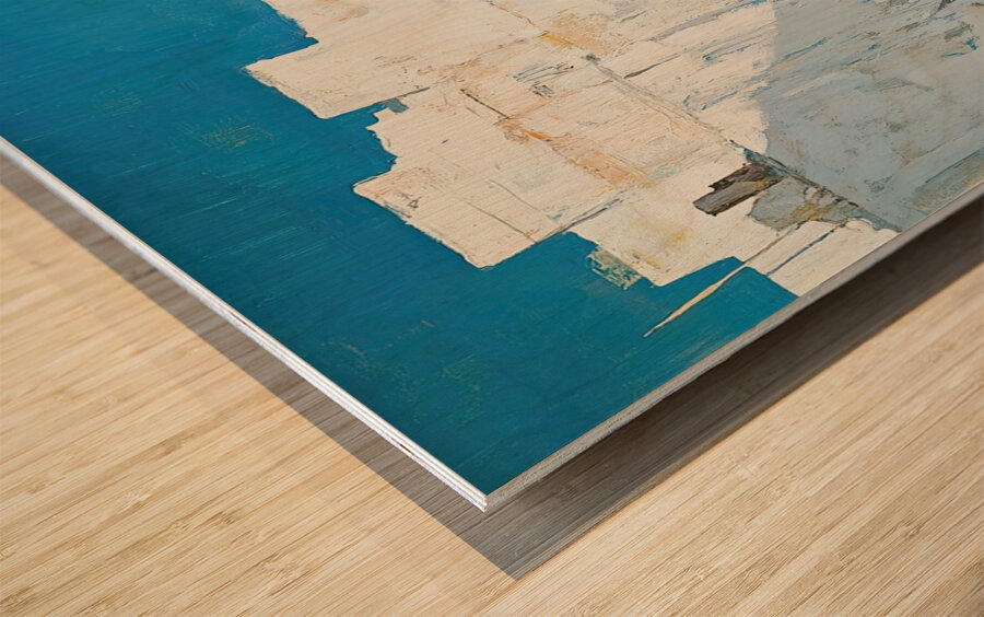 Azure Cliffside Vista H2N9P2 50 Wood print