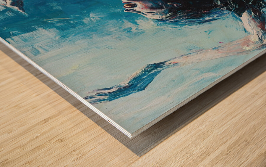 Azure Cry Into the Blue N392HJ 48 Wood print