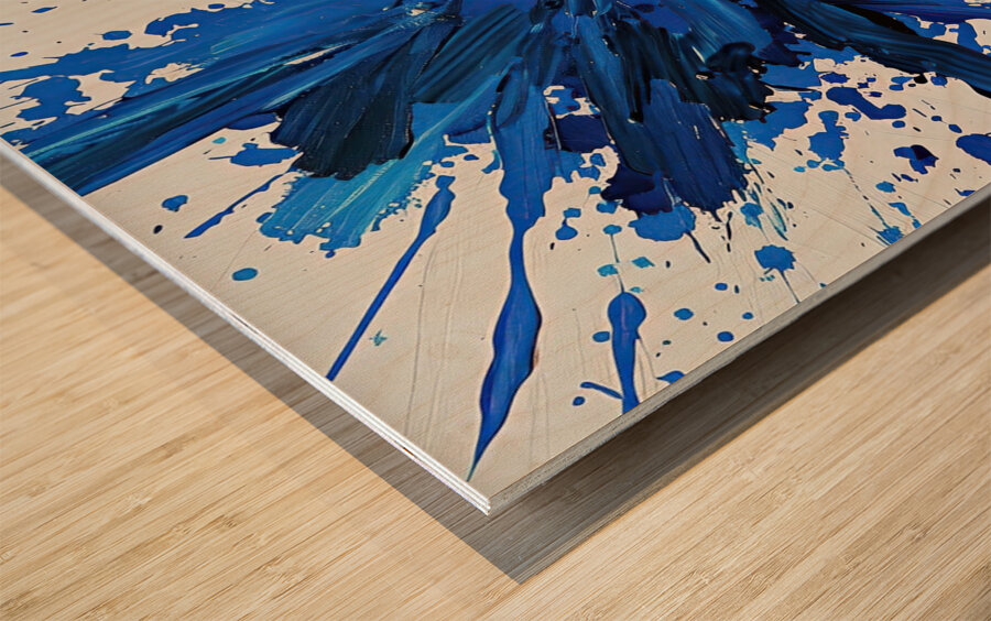 Azure Explosion H3C9N2 58 Wood print