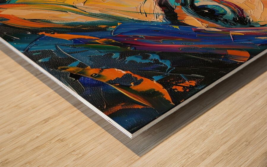 Azure Gaze 2P9H3N 65 Wood print