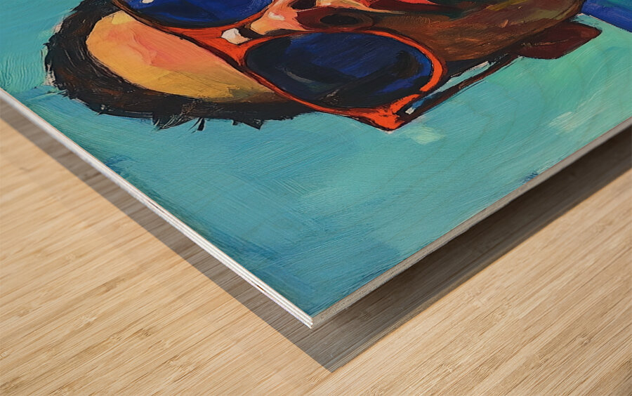 Azure Gaze Summer 9H3N2Z 57 Wood print