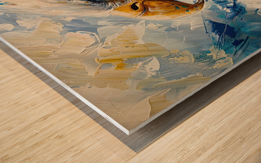 Azure Hunter 9P3N2H 57 Wood print