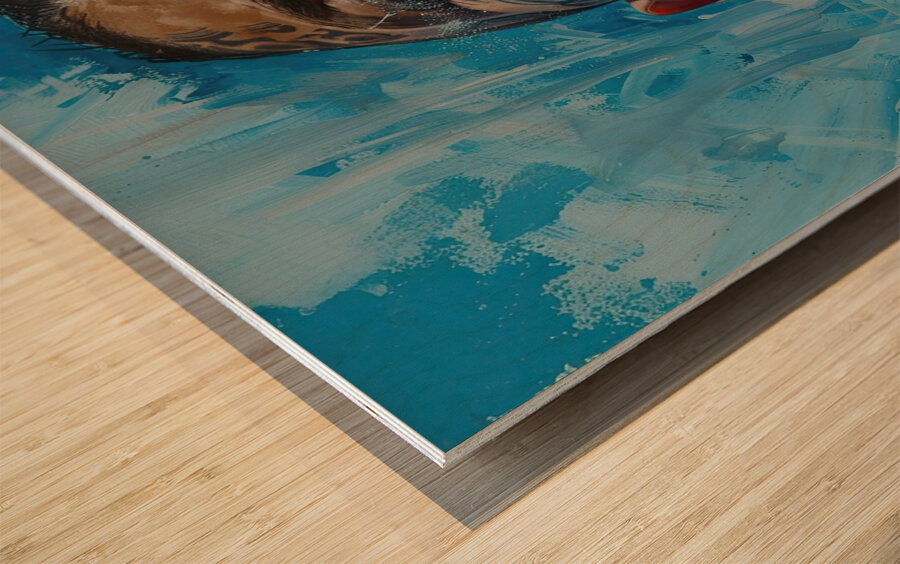 Azure Ink Reverie Y9N5D2 58 Wood print