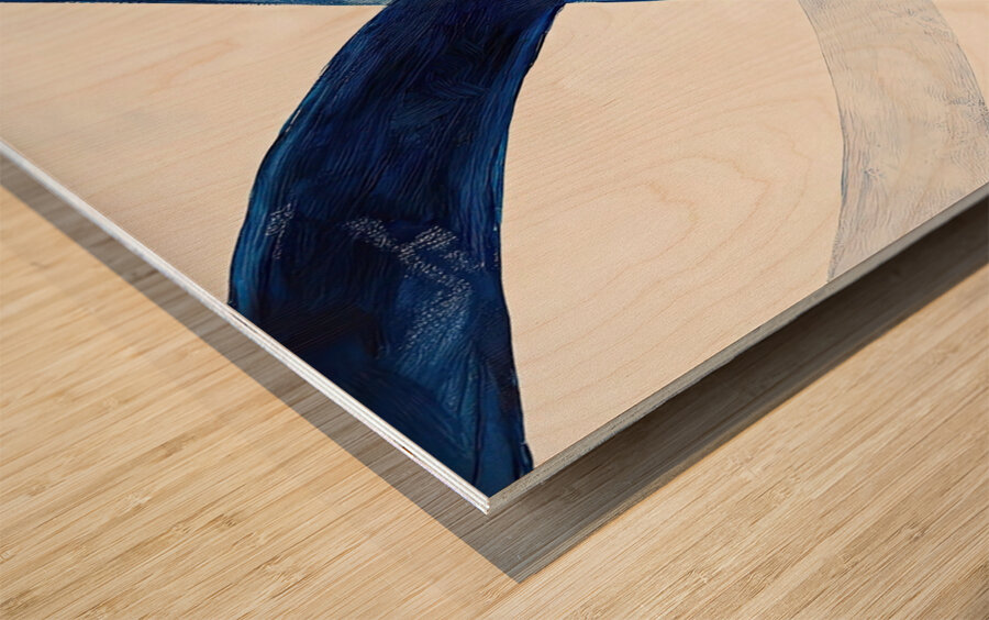 Azure Interlace NH793B 53 Wood print