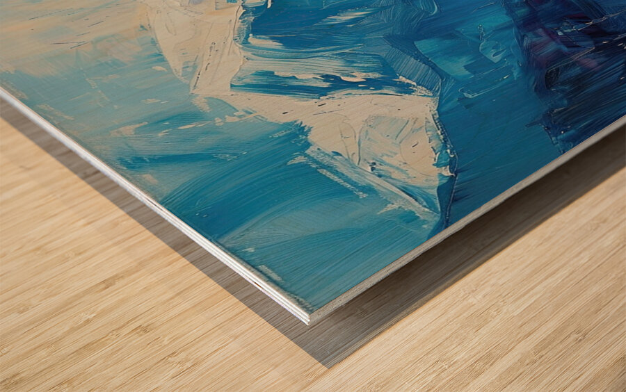 Azure Mountain Pass Y7H92N 53 Wood print