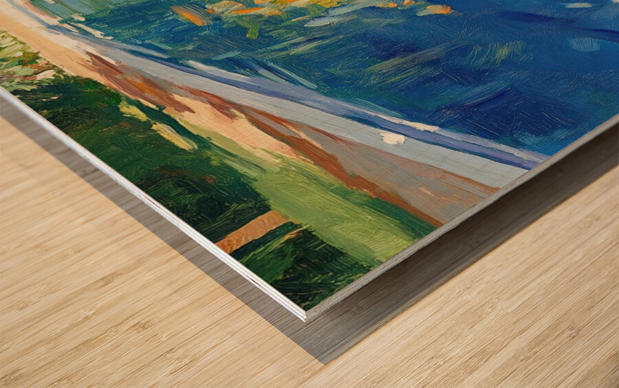 Azure Reflections Poolside 7H3N9P 58 Wood print