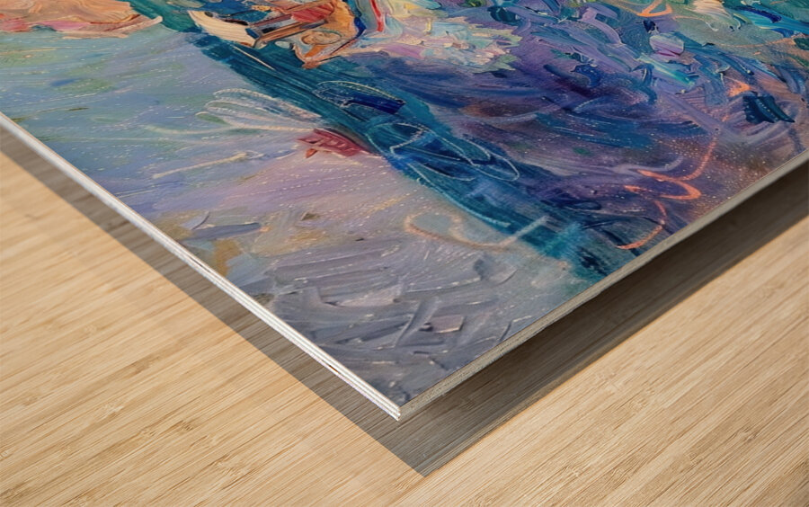 Azure Sea Voyage H92PNB 56 Wood print