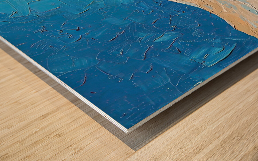 Azure Seascape Serenity H29P3N 51 Wood print