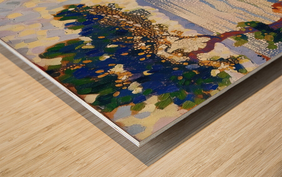 Azure Shore Reverie H9P2N4 55 Wood print