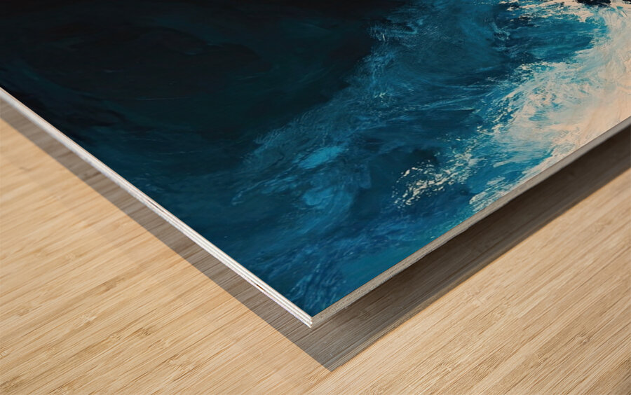 Azure Turbulence NHB925 52 Wood print