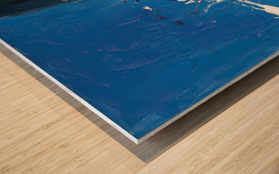 Azure Turbulence 48H9N2 48 Wood print