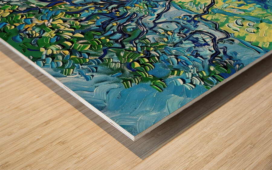Azure Tree Reverie H2N9P2 57 Wood print