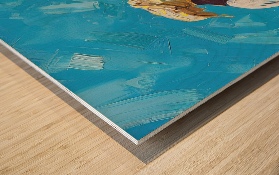 Azure Toil Beneath Sun H3N5P2 65 Wood print