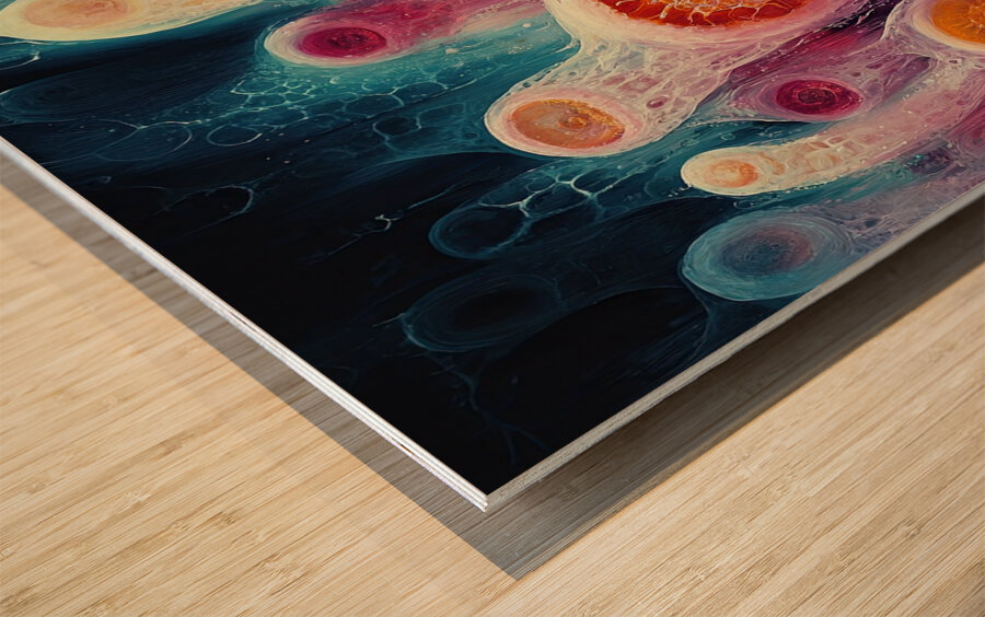 Bioluminescent Bloom 2P3H9N 60   Copy Wood print