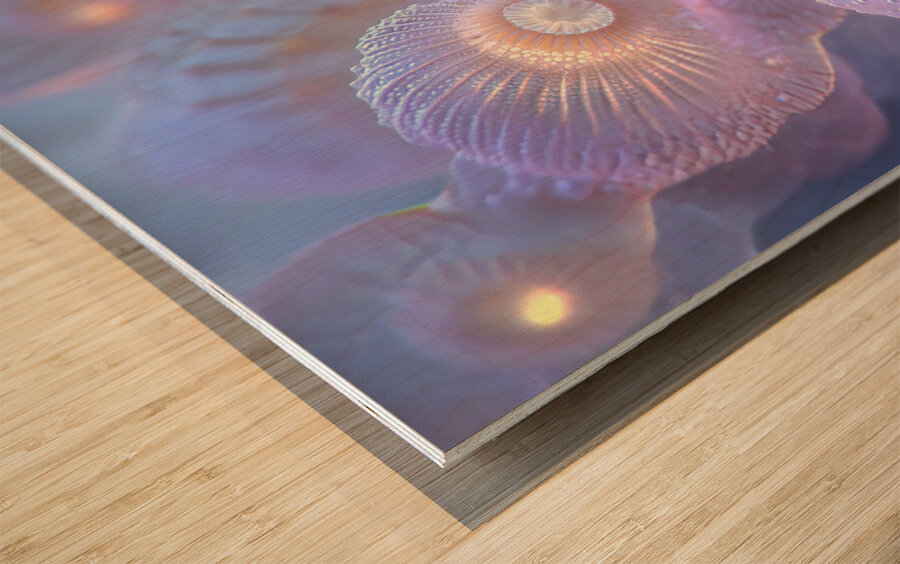 Bioluminescent Bloom 792HKJ 62   Copy Wood print