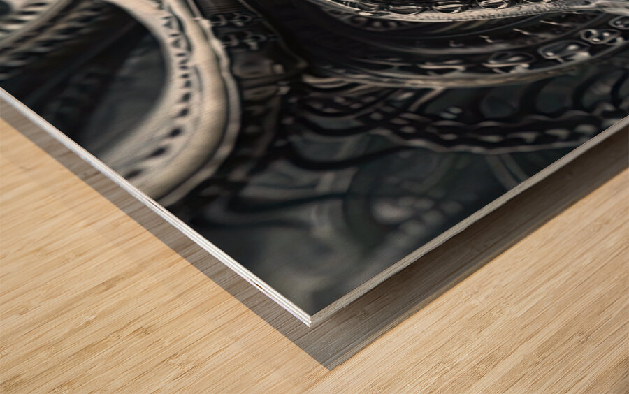 Biomechanical Elegance 7H29P4 45 Wood print