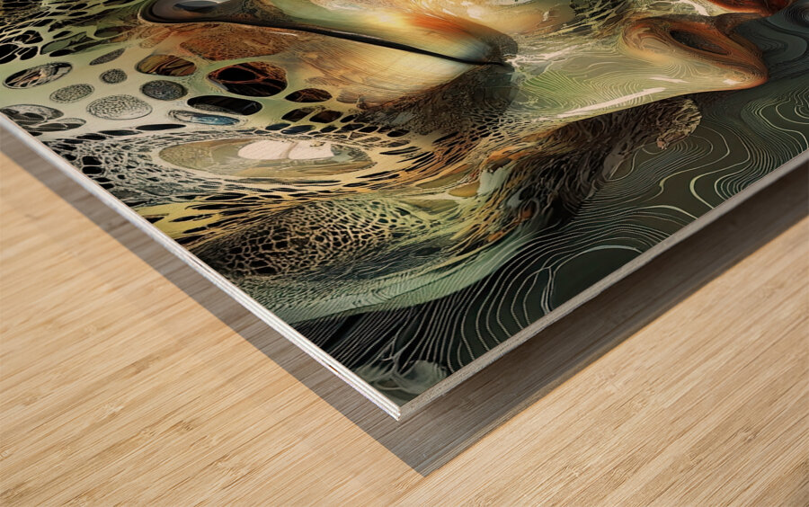 Biomorphic Reverie N92H7J 62 Wood print