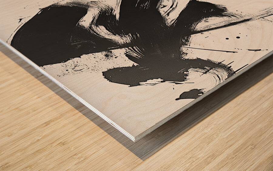 Black White Dance 92HJ8P 60 Wood print