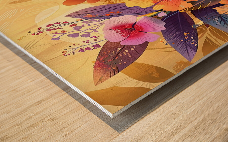 Blooming Garden Rhapsody H3N9P2 53 Wood print