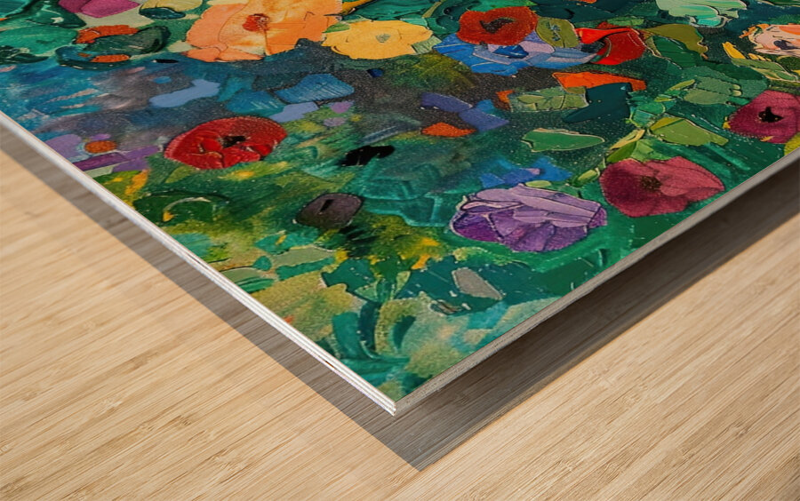 Blooming Garden Vibrance H9P4N2 55 Impression sur bois