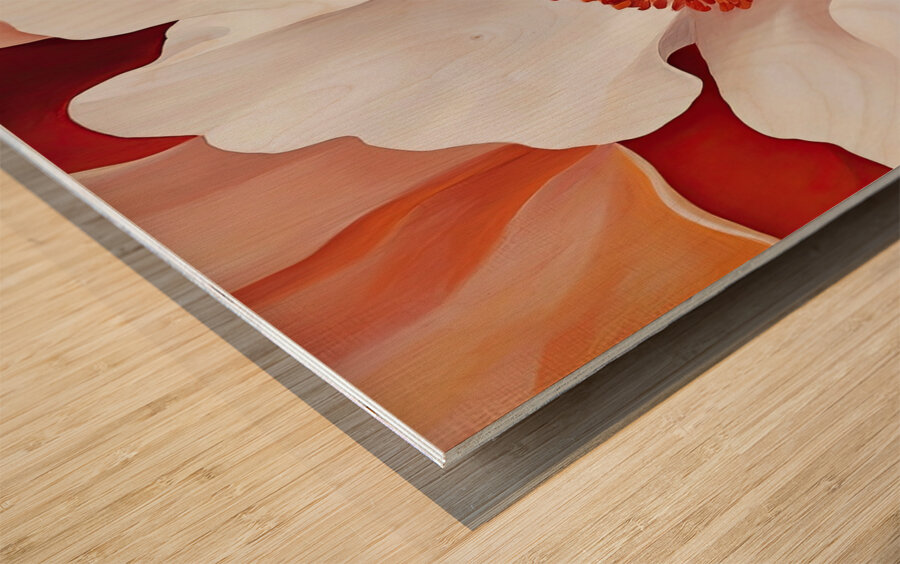 Blooming Heart Coral 78HNP 57 Wood print