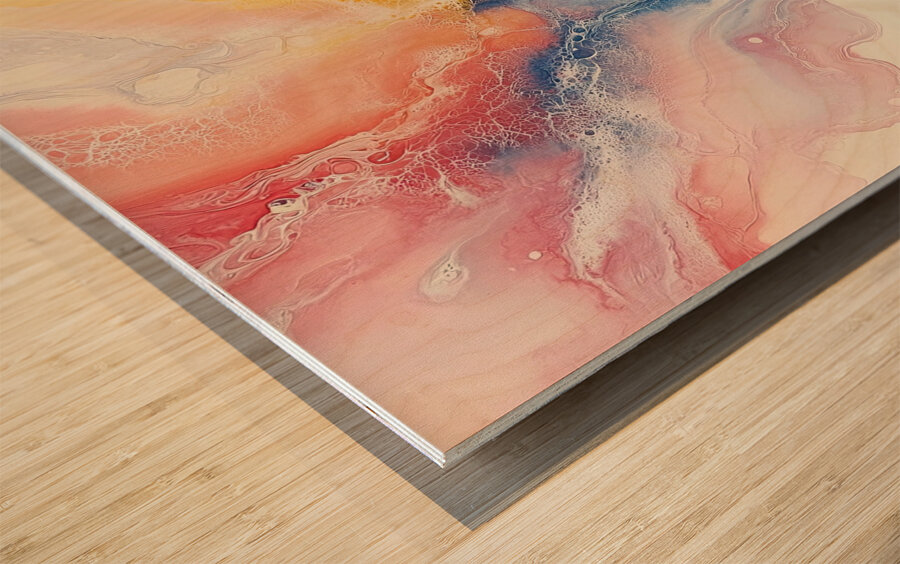 Chromatic Convergence Y59H2N 45 Wood print