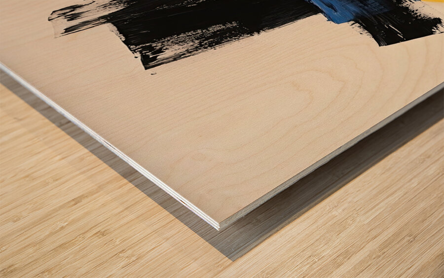 Chromatic Convergence J9H2N3 58 Wood print