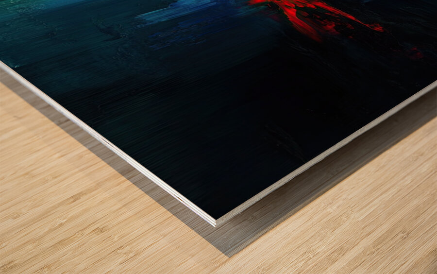 Chromatic Convergence Y59H2N 62 Wood print