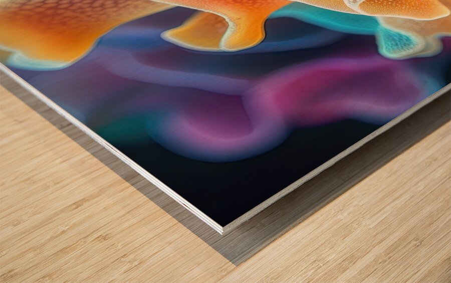 Chromatic Coral Rhapsody H29NJP 62 Wood print