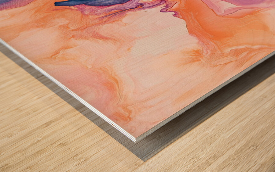 Chromatic Currents 2P9H7N 47 Wood print