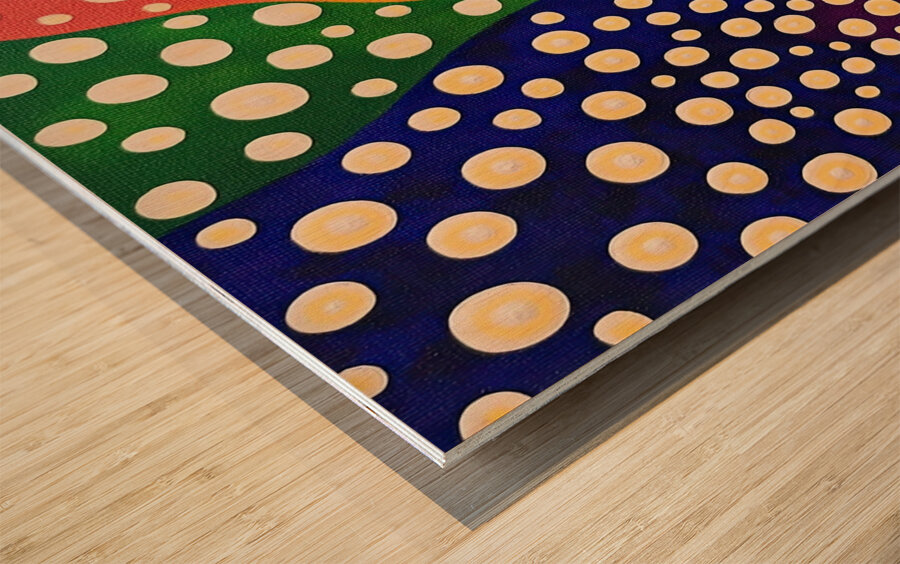 Chromatic Currents 7P3H2N 53 Wood print